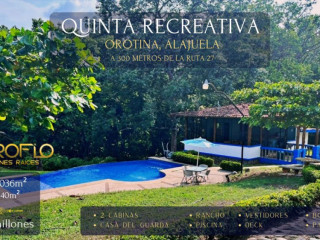 QUINTA DE RECREO EN OROTINA, ALAJUELA #20904em