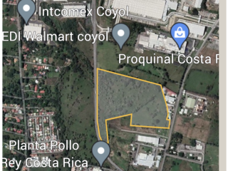 Lote de uso industrial Coyol 10.200 m2 precio $