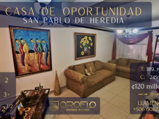 CASA CON PRECIO DE OPORTUNIDAD SAN PABLO DE HEREDIA #40902jc